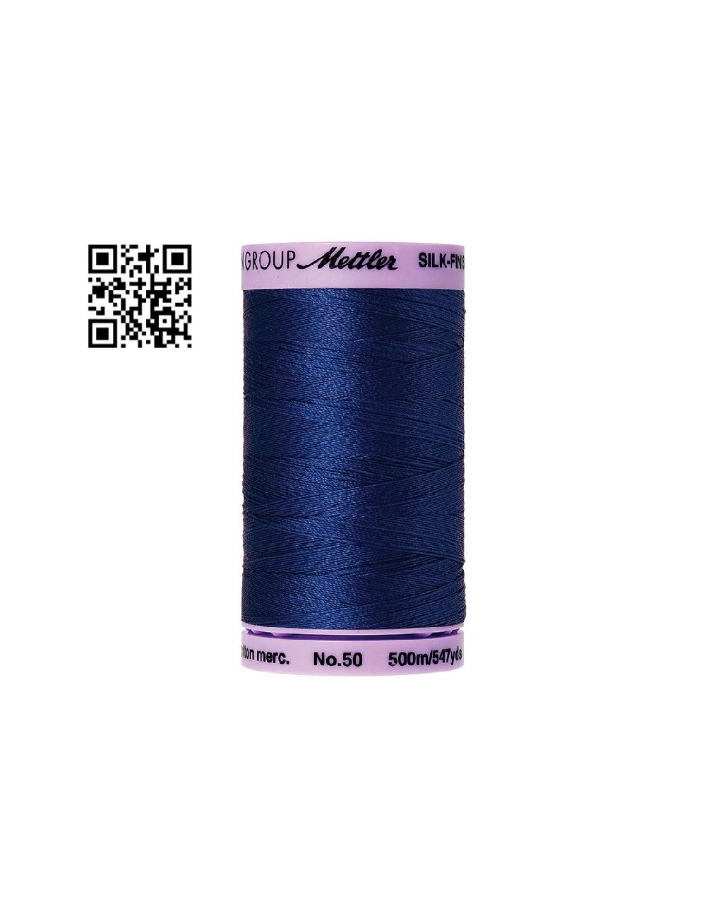 Hilo de algodón Silk Finish nº50 - Grupo Amann Mettler. Disponible en caja de 5 carretes de 500mts - Ref. 9104