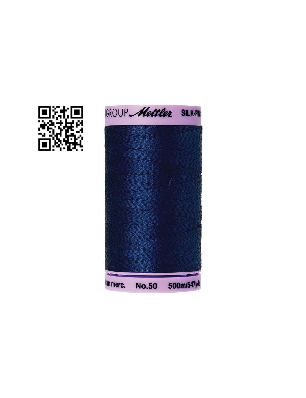 Hilo de algodón Silk Finish nº50 - Grupo Amann Mettler. Disponible en caja de 5 carretes de 500mts - Ref. 9104
