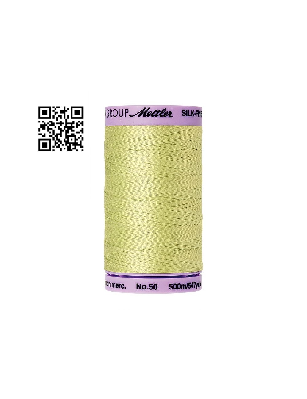 Hilo de algodón Silk Finish nº50 - Grupo Amann Mettler. Disponible en caja de 5 carretes de 500mts - Ref. 9104
