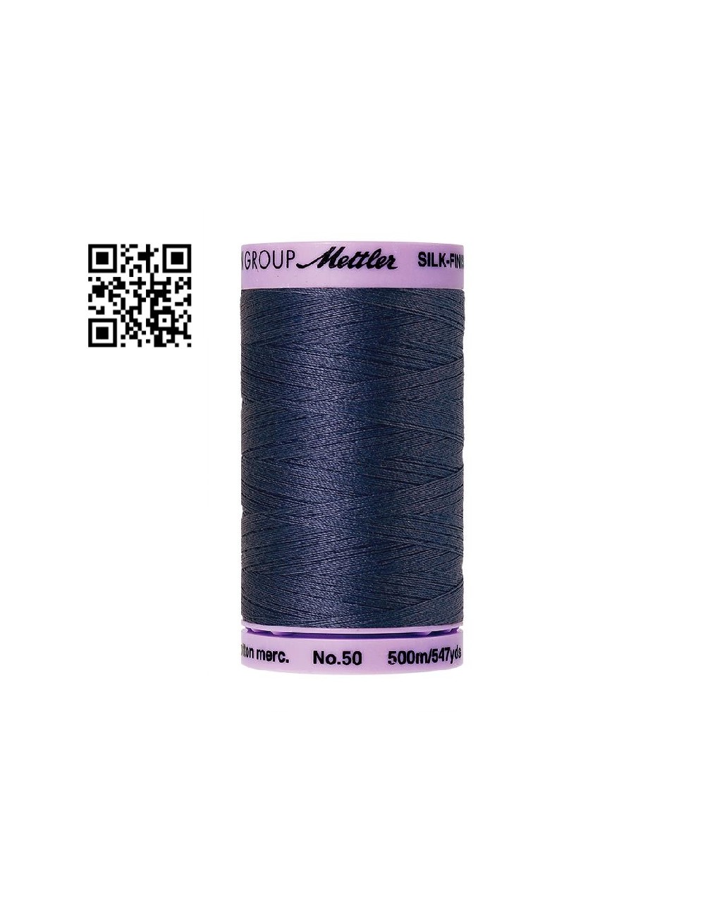Hilo de algodón Silk Finish nº50 - Grupo Amann Mettler. Disponible en caja de 5 carretes de 500mts - Ref. 9104