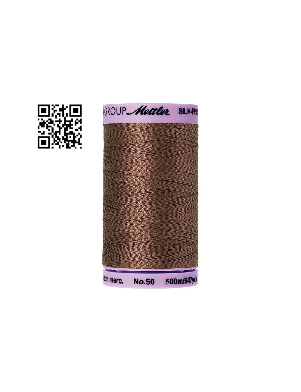 Hilo de algodón Silk Finish nº50 - Grupo Amann Mettler. Disponible en caja de 5 carretes de 500mts - Ref. 9104