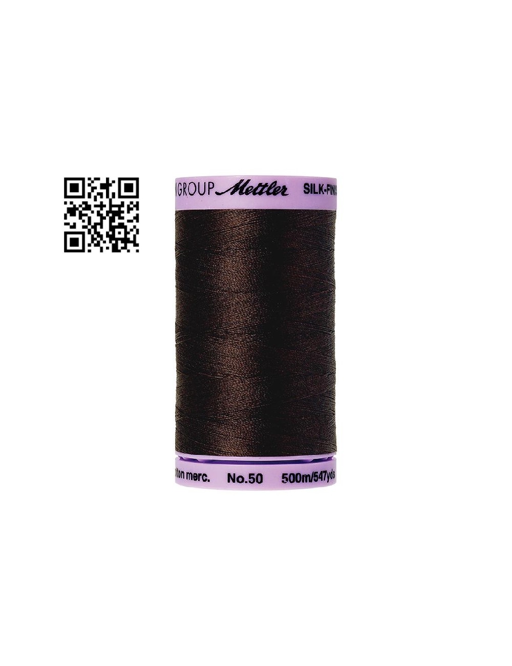 Hilo de algodón Silk Finish nº50 - Grupo Amann Mettler. Disponible en caja de 5 carretes de 500mts - Ref. 9104