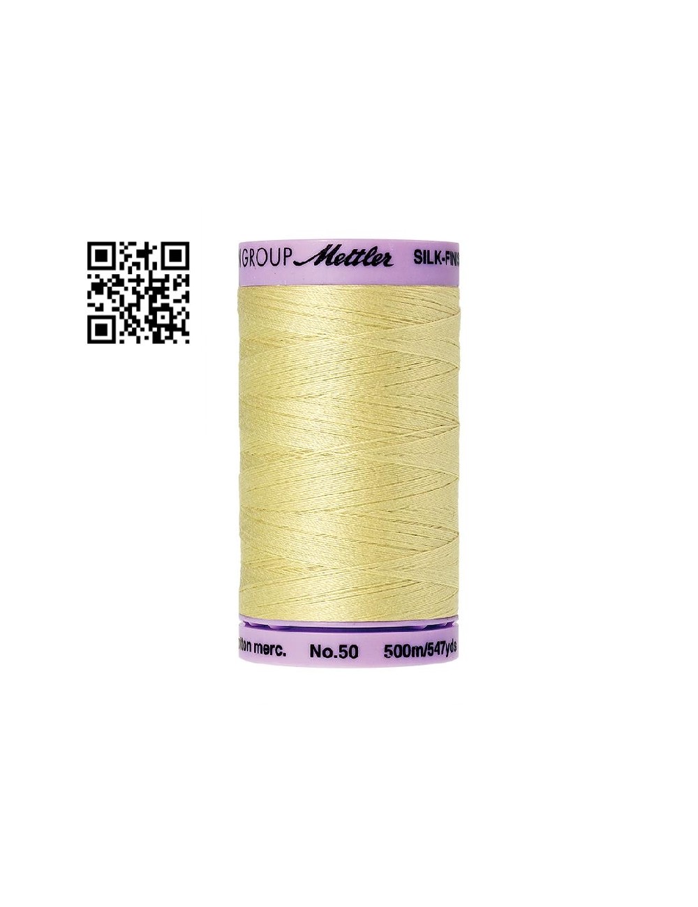 Hilo de algodón Silk Finish nº50 - Grupo Amann Mettler. Disponible en caja de 5 carretes de 500mts - Ref. 9104