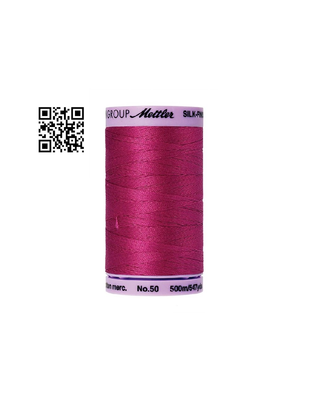 Hilo de algodón Silk Finish nº50 - Grupo Amann Mettler. Disponible en caja de 5 carretes de 500mts - Ref. 9104