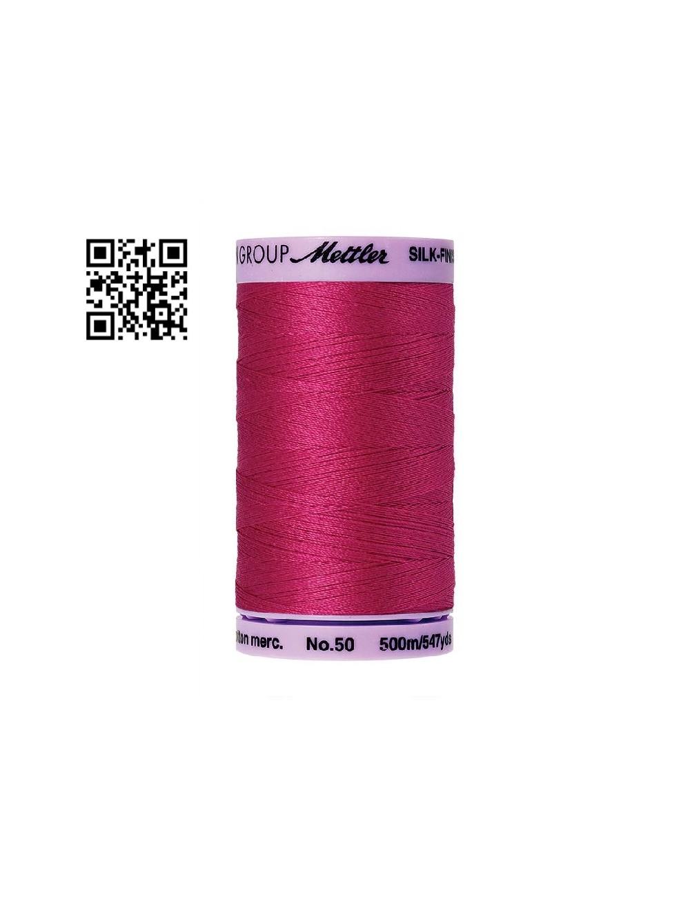 Hilo de algodón Silk Finish nº50 - Grupo Amann Mettler. Disponible en caja de 5 carretes de 500mts - Ref. 9104