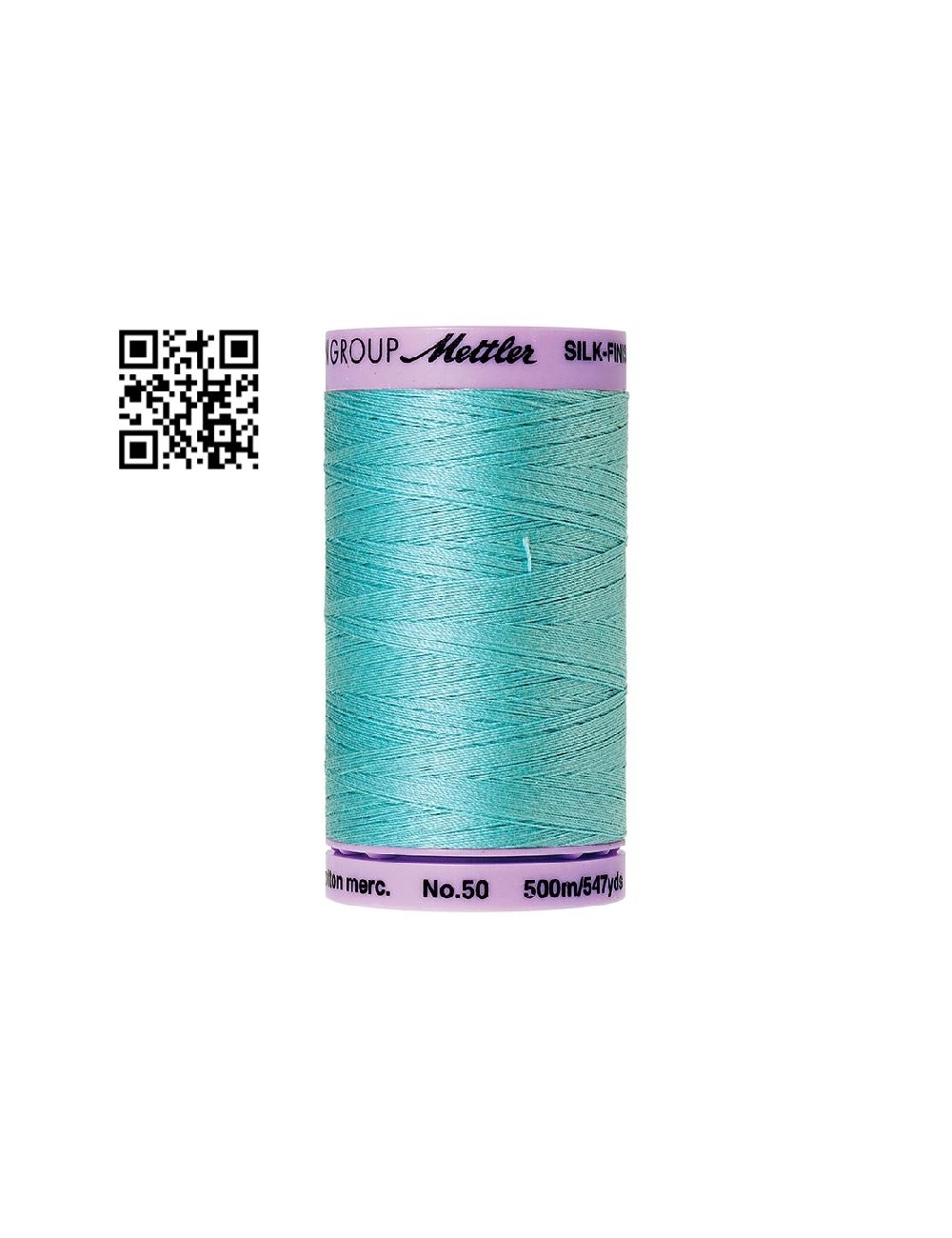 Hilo de algodón Silk Finish nº50 - Grupo Amann Mettler. Disponible en caja de 5 carretes de 500mts - Ref. 9104