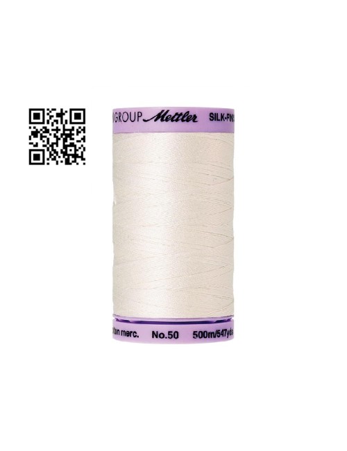 Hilo de algodón Silk Finish nº50 - Grupo Amann Mettler. Disponible en caja de 5 carretes de 500mts - Ref. 9104