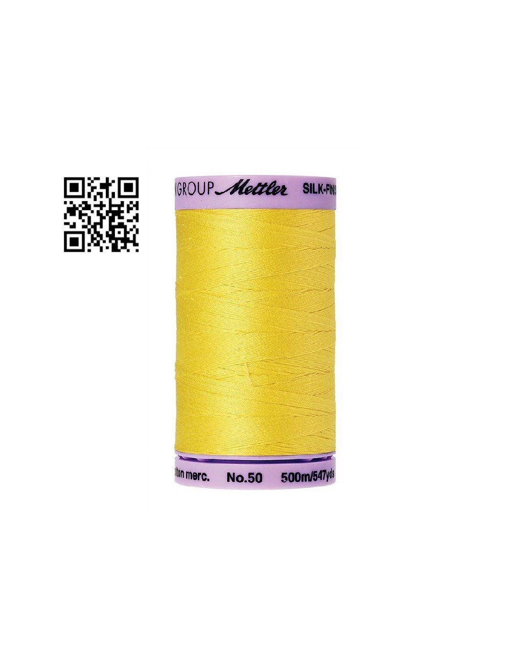 Hilo de algodón Silk Finish nº50 - Grupo Amann Mettler. Disponible en caja de 5 carretes de 500mts - Ref. 9104