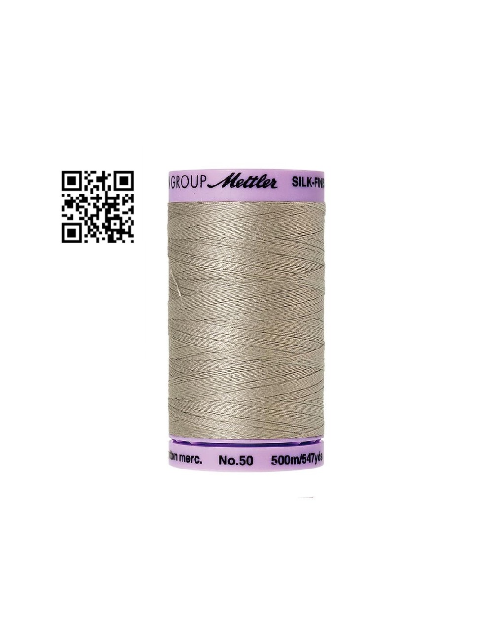 Hilo de algodón Silk Finish nº50 - Grupo Amann Mettler. Disponible en caja de 5 carretes de 500mts - Ref. 9104