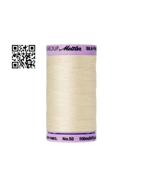 Hilo de algodón Silk Finish nº50 - Grupo Amann Mettler. Disponible en caja de 5 carretes de 500mts - Ref. 9104