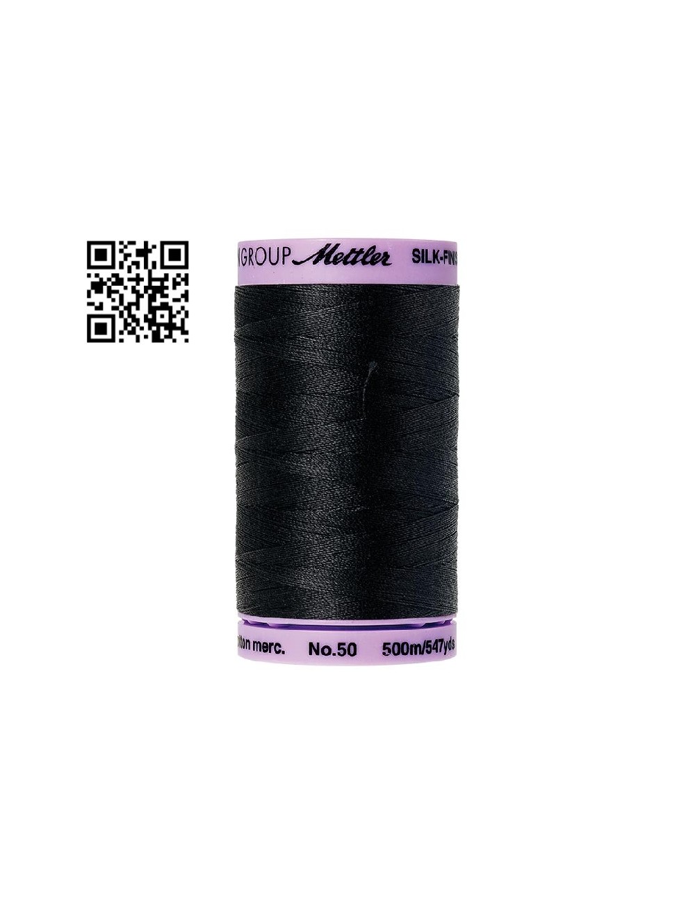 Hilo de algodón Silk Finish nº50 - Grupo Amann Mettler. Disponible en caja de 5 carretes de 500mts - Ref. 9104