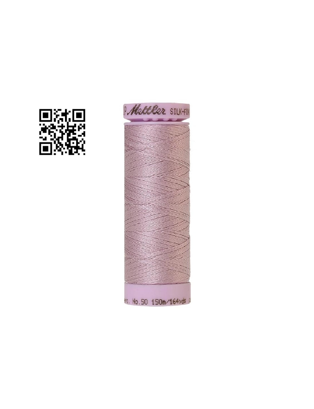 Hilo de algodón Silk Finish nº50 - Grupo Amann Mettler. Disponible en caja de 5 carretes de 150mts - Ref. 9105