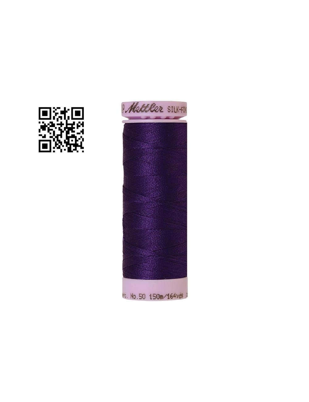 Hilo de algodón Silk Finish nº50 - Grupo Amann Mettler. Disponible en caja de 5 carretes de 150mts - Ref. 9105