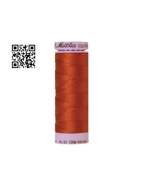 Hilo de algodón Silk Finish nº50 - Grupo Amann Mettler. Disponible en caja de 5 carretes de 150mts - Ref. 9105