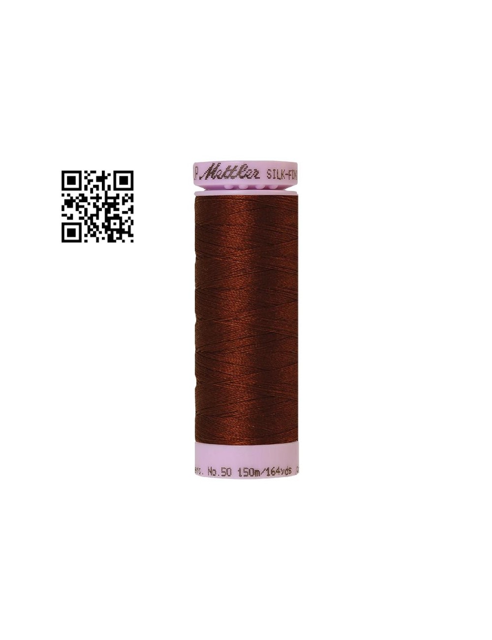 Hilo de algodón Silk Finish nº50 - Grupo Amann Mettler. Disponible en caja de 5 carretes de 150mts - Ref. 9105