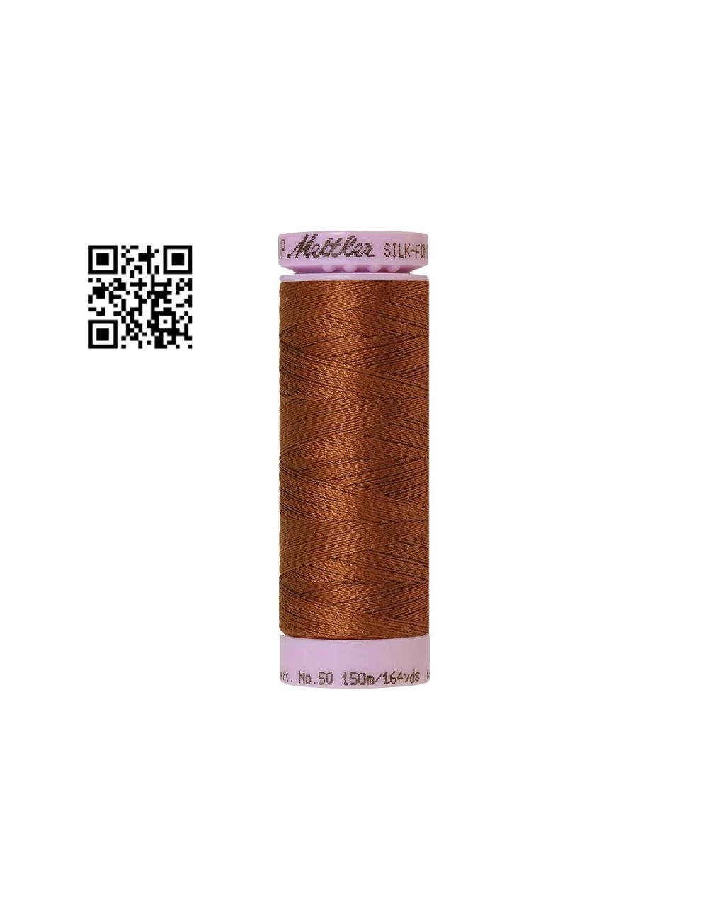 Hilo de algodón Silk Finish nº50 - Grupo Amann Mettler. Disponible en caja de 5 carretes de 150mts - Ref. 9105