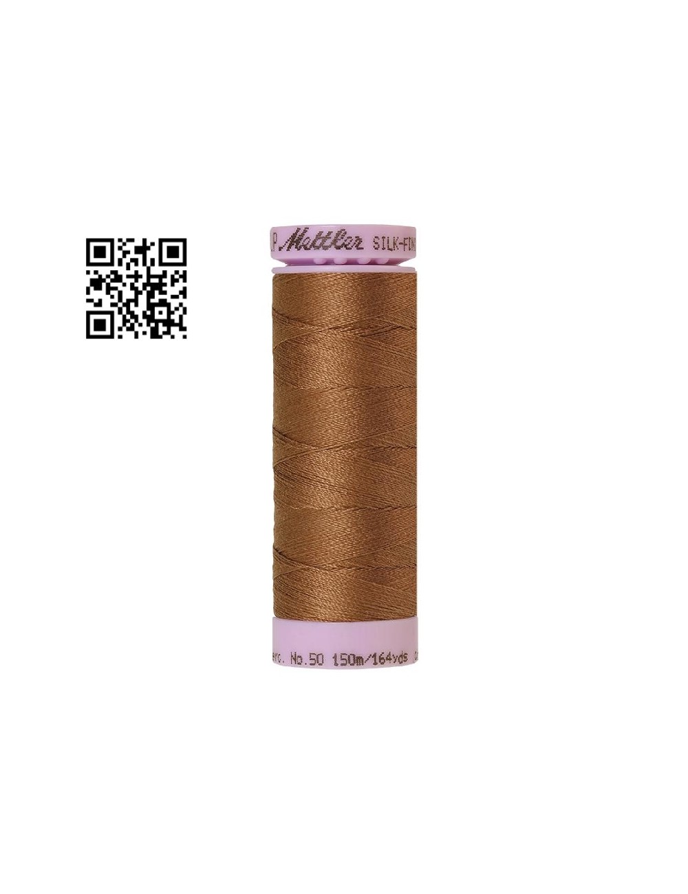 Hilo de algodón Silk Finish nº50 - Grupo Amann Mettler. Disponible en caja de 5 carretes de 150mts - Ref. 9105
