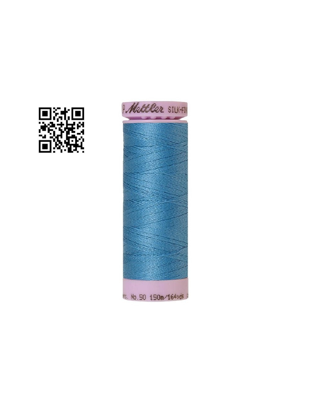 Hilo de algodón Silk Finish nº50 - Grupo Amann Mettler. Disponible en caja de 5 carretes de 150mts - Ref. 9105