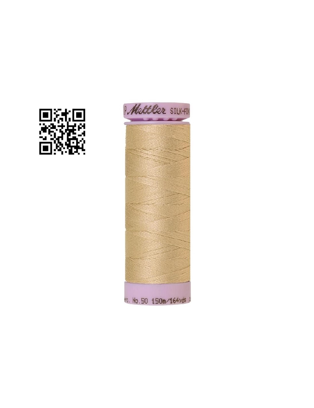 Hilo de algodón Silk Finish nº50 - Grupo Amann Mettler. Disponible en caja de 5 carretes de 150mts - Ref. 9105