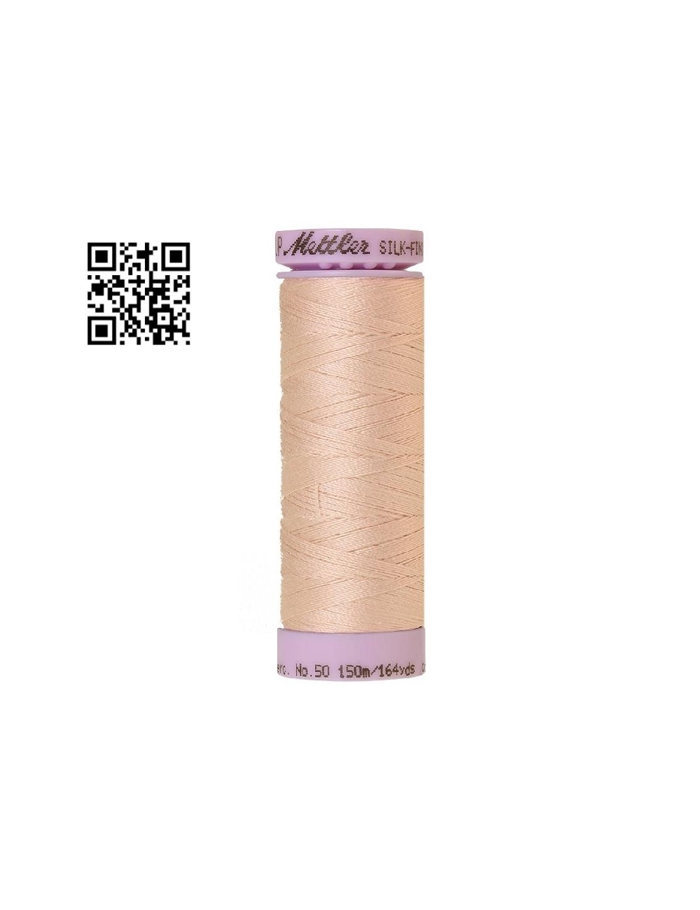 Hilo de algodón Silk Finish nº50 - Grupo Amann Mettler. Disponible en caja de 5 carretes de 150mts - Ref. 9105