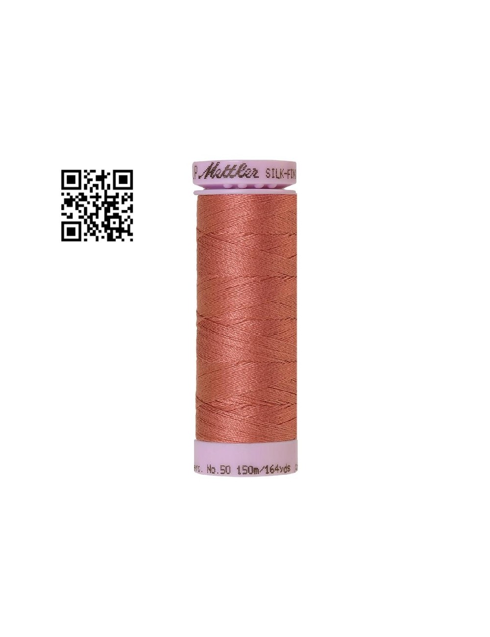 Hilo de algodón Silk Finish nº50 - Grupo Amann Mettler. Disponible en caja de 5 carretes de 150mts - Ref. 9105