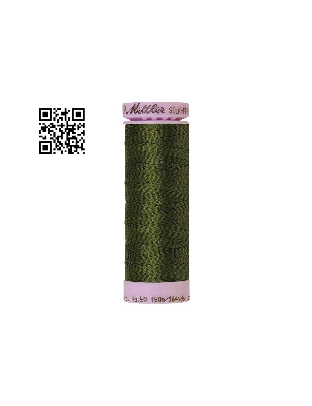 Hilo de algodón Silk Finish nº50 - Grupo Amann Mettler. Disponible en caja de 5 carretes de 150mts - Ref. 9105