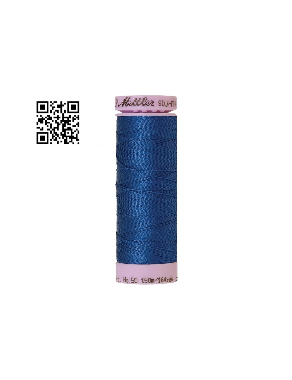 Hilo de algodón Silk Finish nº50 - Grupo Amann Mettler. Disponible en caja de 5 carretes de 150mts - Ref. 9105