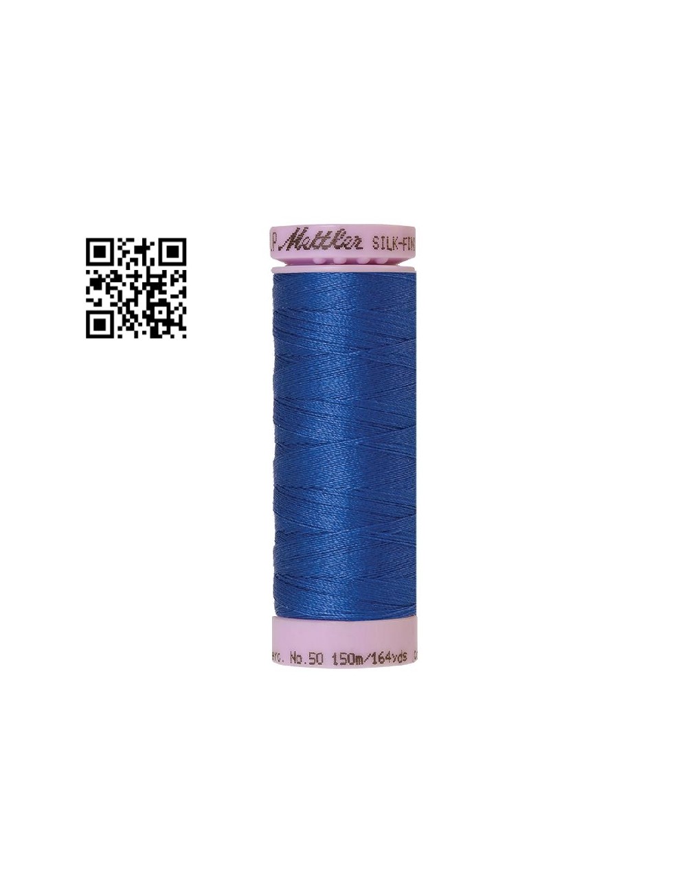 Hilo de algodón Silk Finish nº50 - Grupo Amann Mettler. Disponible en caja de 5 carretes de 150mts - Ref. 9105