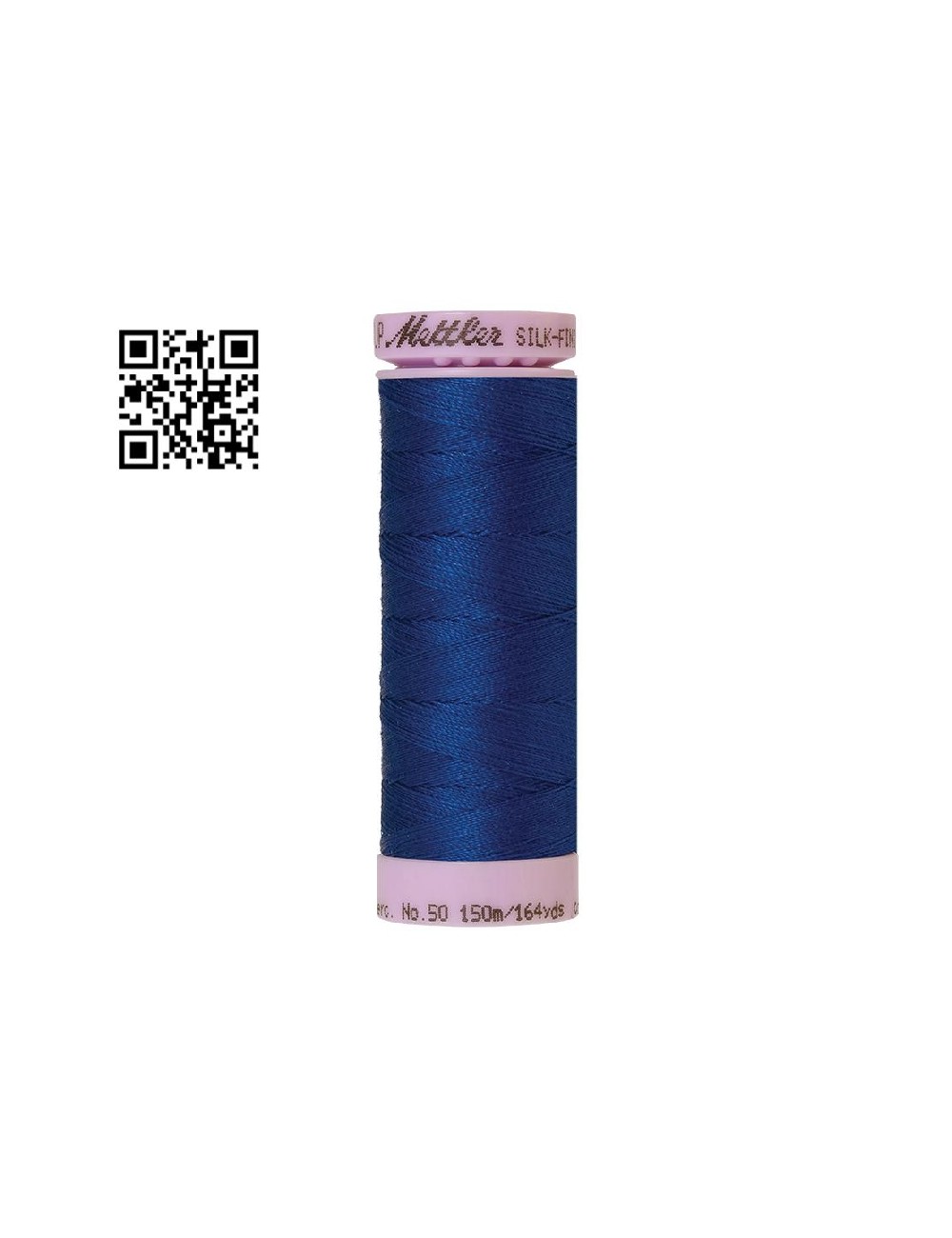 Hilo de algodón Silk Finish nº50 - Grupo Amann Mettler. Disponible en caja de 5 carretes de 150mts - Ref. 9105