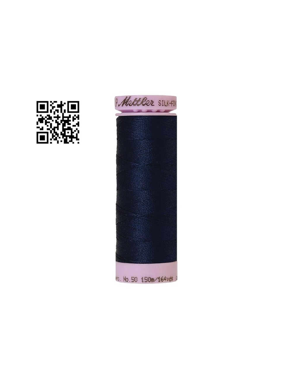 Hilo de algodón Silk Finish nº50 - Grupo Amann Mettler. Disponible en caja de 5 carretes de 150mts - Ref. 9105