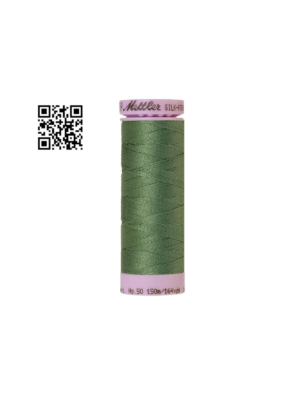 Hilo de algodón Silk Finish nº50 - Grupo Amann Mettler. Disponible en caja de 5 carretes de 150mts - Ref. 9105