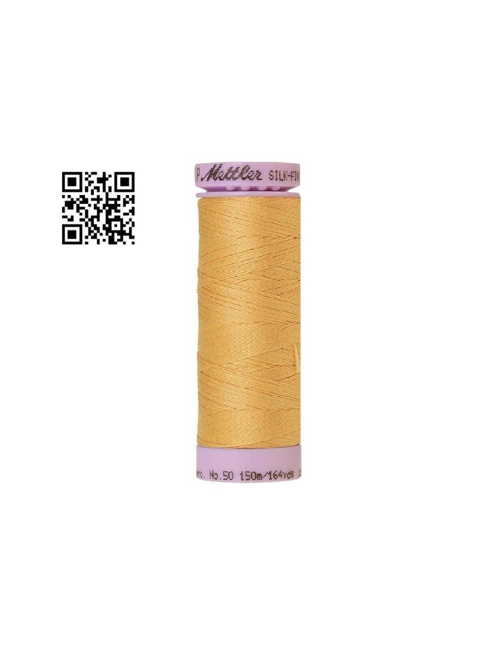 Hilo de algodón Silk Finish nº50 - Grupo Amann Mettler. Disponible en caja de 5 carretes de 150mts - Ref. 9105