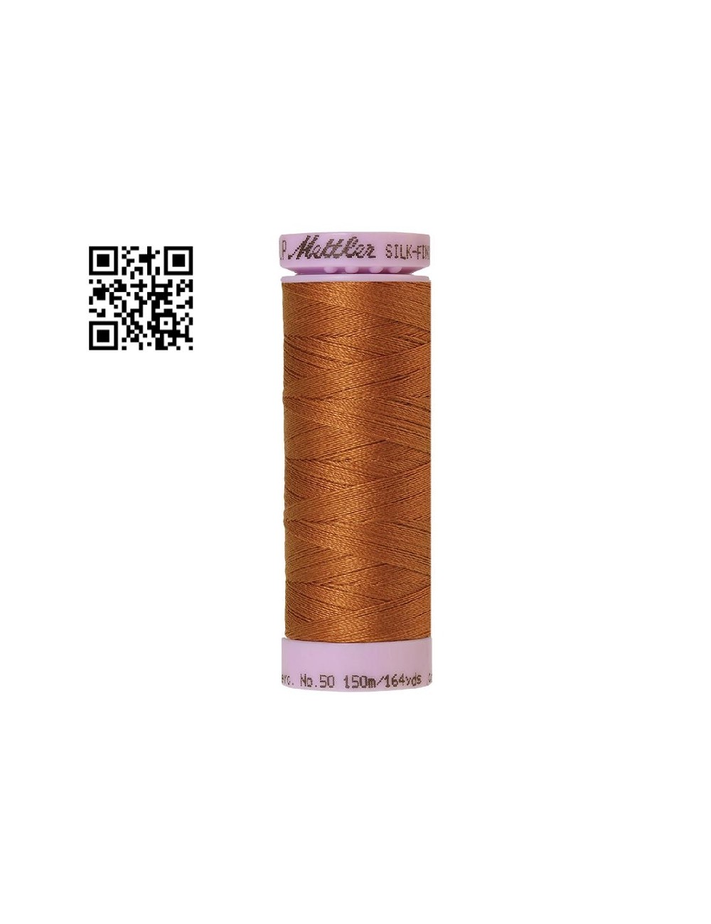 Hilo de algodón Silk Finish nº50 - Grupo Amann Mettler. Disponible en caja de 5 carretes de 150mts - Ref. 9105