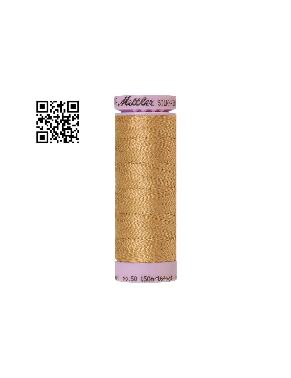Hilo de algodón Silk Finish nº50 - Grupo Amann Mettler. Disponible en caja de 5 carretes de 150mts - Ref. 9105