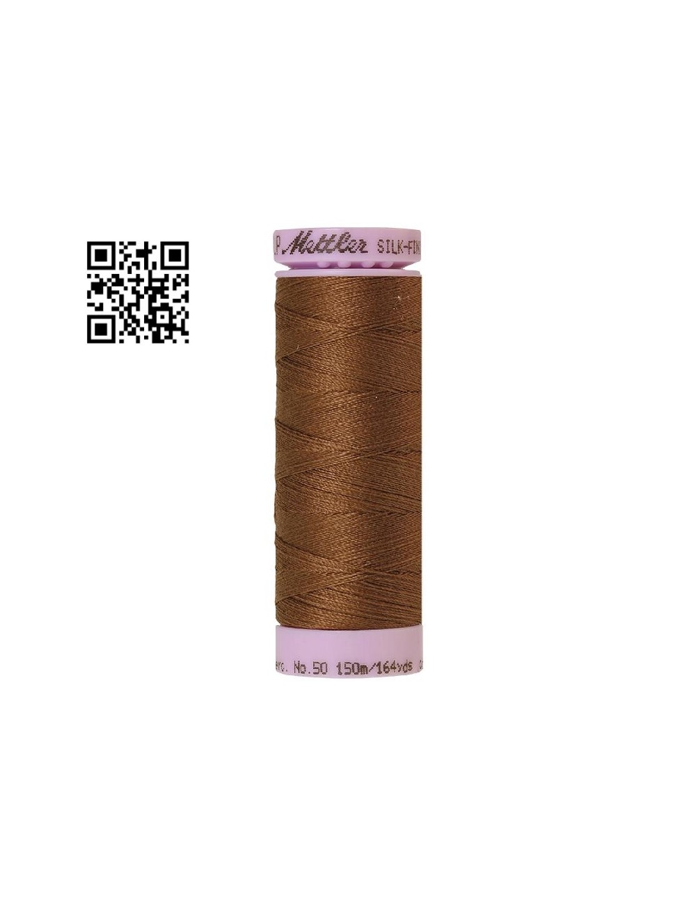 Hilo de algodón Silk Finish nº50 - Grupo Amann Mettler. Disponible en caja de 5 carretes de 150mts - Ref. 9105