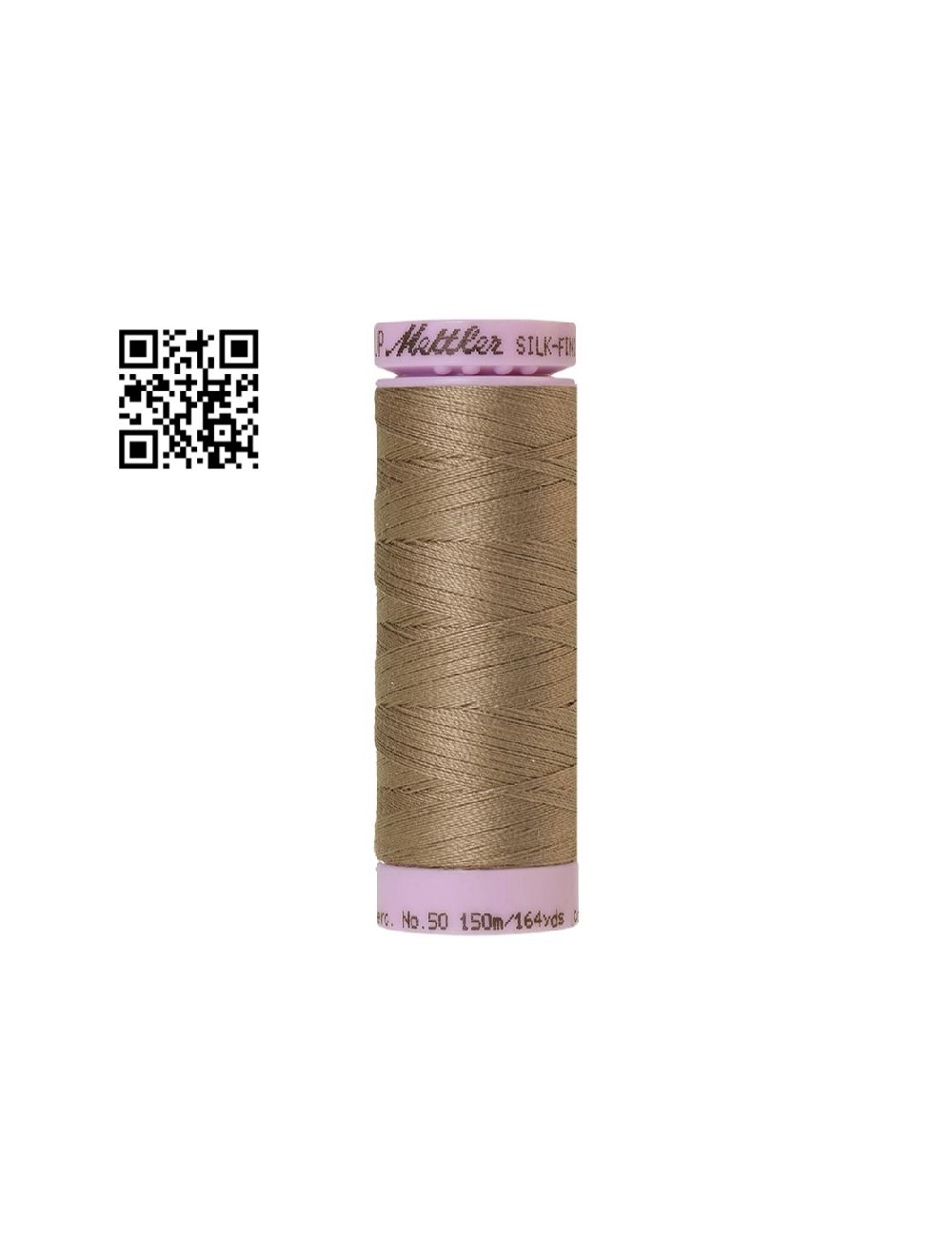 Hilo de algodón Silk Finish nº50 - Grupo Amann Mettler. Disponible en caja de 5 carretes de 150mts - Ref. 9105