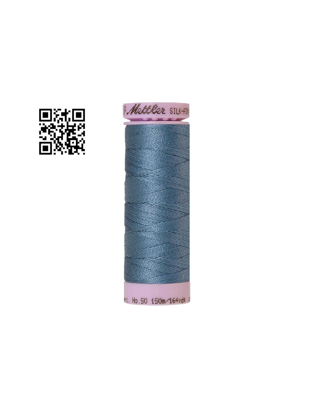 Hilo de algodón Silk Finish nº50 - Grupo Amann Mettler. Disponible en caja de 5 carretes de 150mts - Ref. 9105