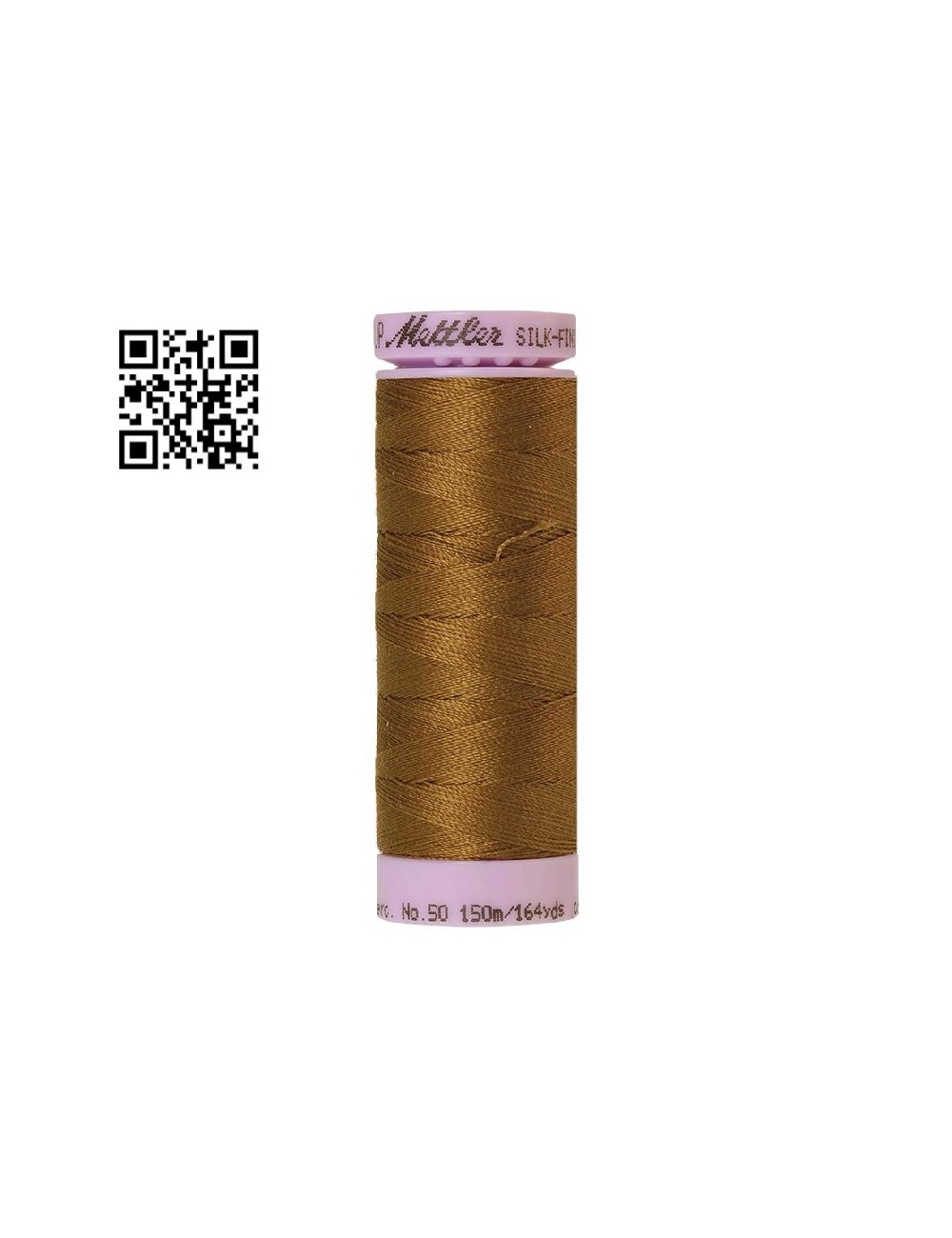 Hilo de algodón Silk Finish nº50 - Grupo Amann Mettler. Disponible en caja de 5 carretes de 150mts - Ref. 9105