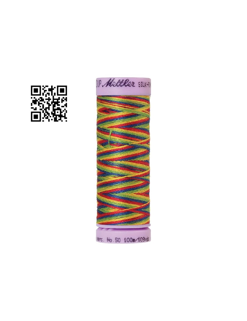 Hilo de algodón Silk Finish Multi nº50 - Grupo Amann Mettler. Disponible en caja de 5 carretes de 100mts - Ref. 9075