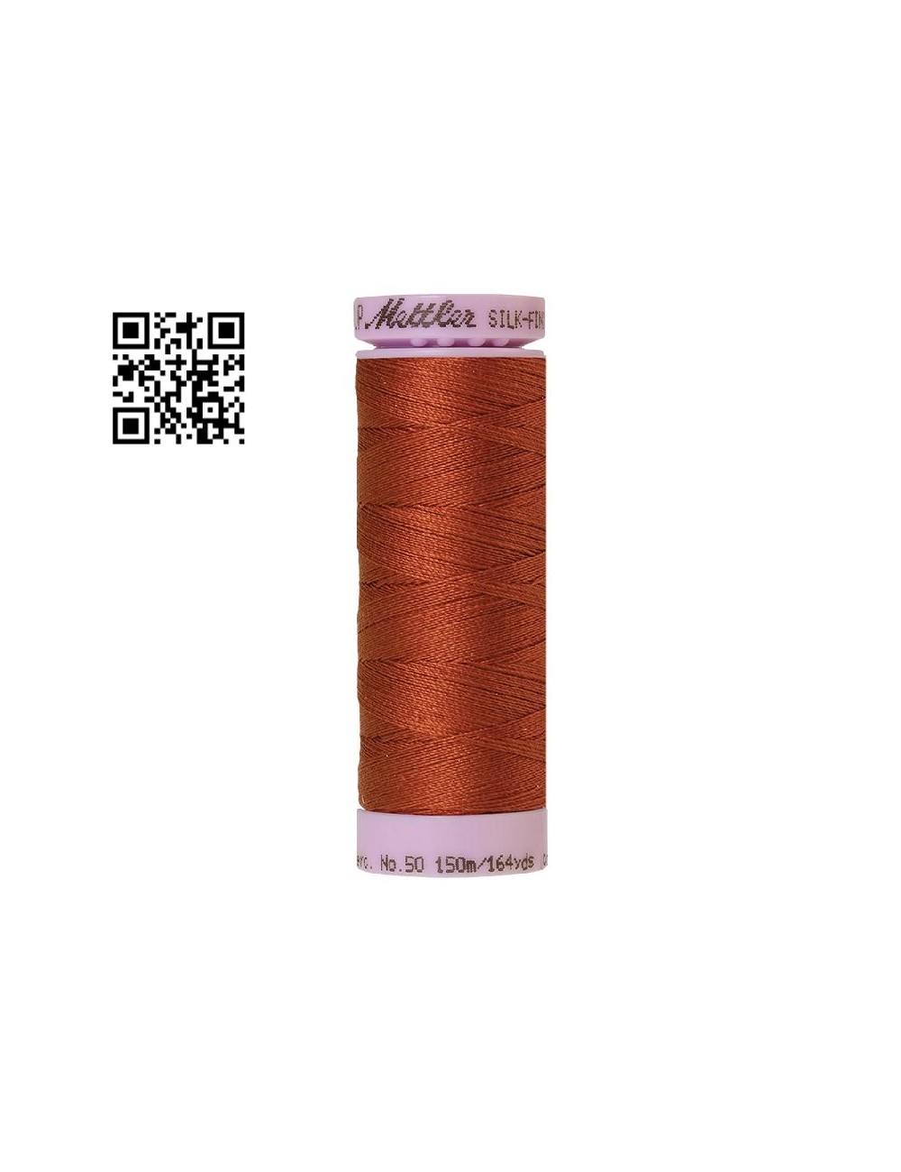 Hilo de algodón Silk Finish nº50 - Grupo Amann Mettler. Disponible en caja de 5 carretes de 150mts - Ref. 9105