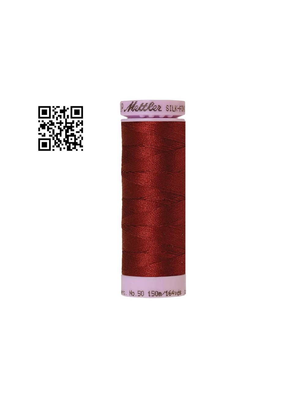 Hilo de algodón Silk Finish nº50 - Grupo Amann Mettler. Disponible en caja de 5 carretes de 150mts - Ref. 9105