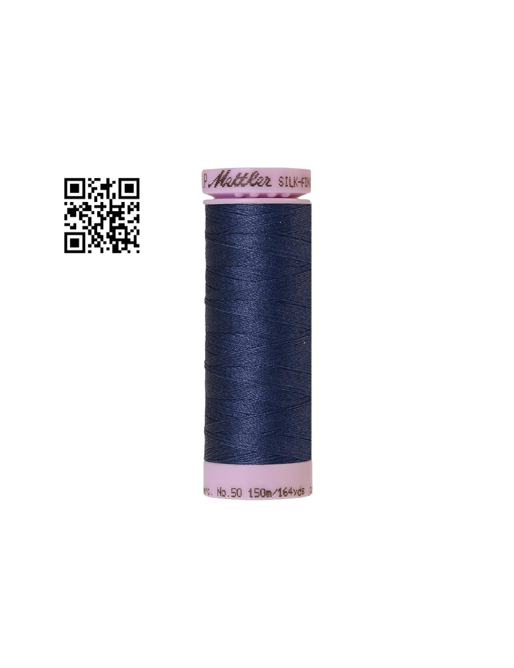 Hilo de algodón Silk Finish nº50 - Grupo Amann Mettler. Disponible en caja de 5 carretes de 150mts - Ref. 9105