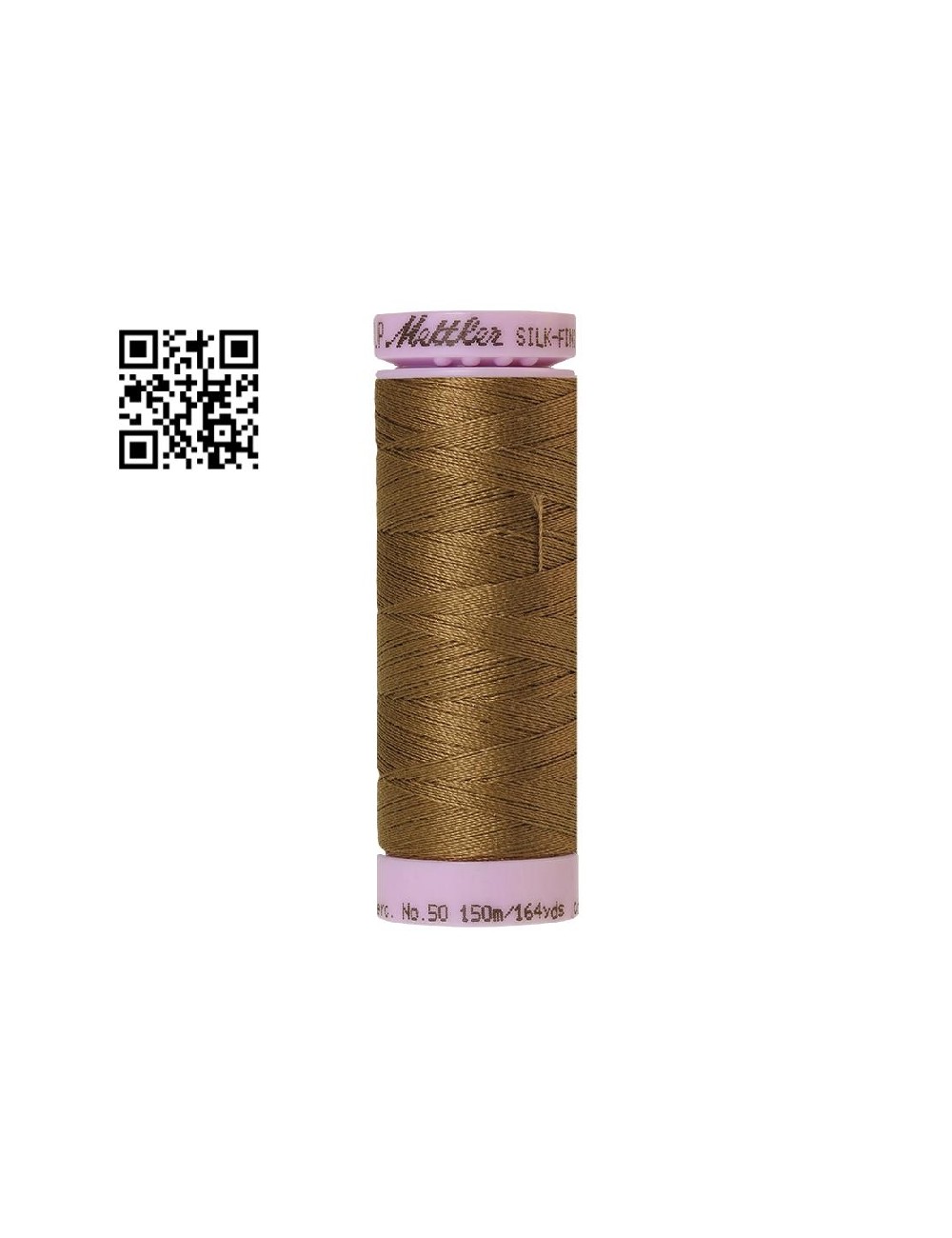Hilo de algodón Silk Finish nº50 - Grupo Amann Mettler. Disponible en caja de 5 carretes de 150mts - Ref. 9105