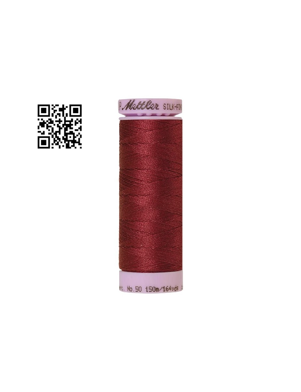 Hilo de algodón Silk Finish nº50 - Grupo Amann Mettler. Disponible en caja de 5 carretes de 150mts - Ref. 9105