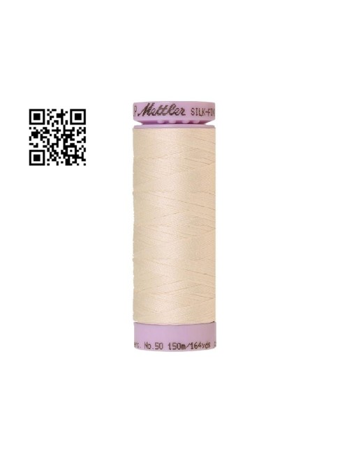 Hilo de algodón Silk Finish nº50 - Grupo Amann Mettler. Disponible en caja de 5 carretes de 150mts - Ref. 9105