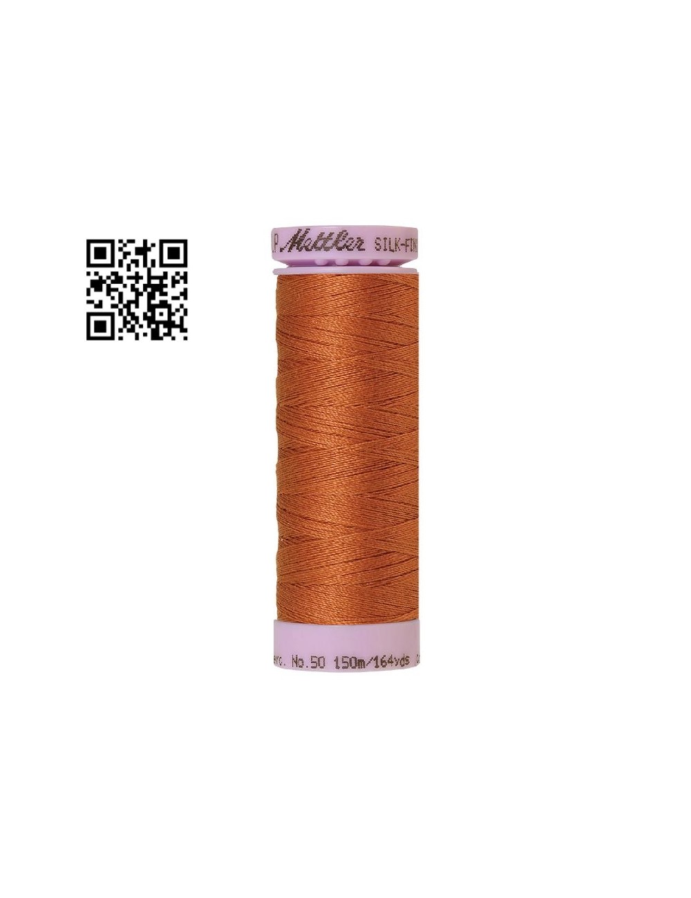 Hilo de algodón Silk Finish nº50 - Grupo Amann Mettler. Disponible en caja de 5 carretes de 150mts - Ref. 9105