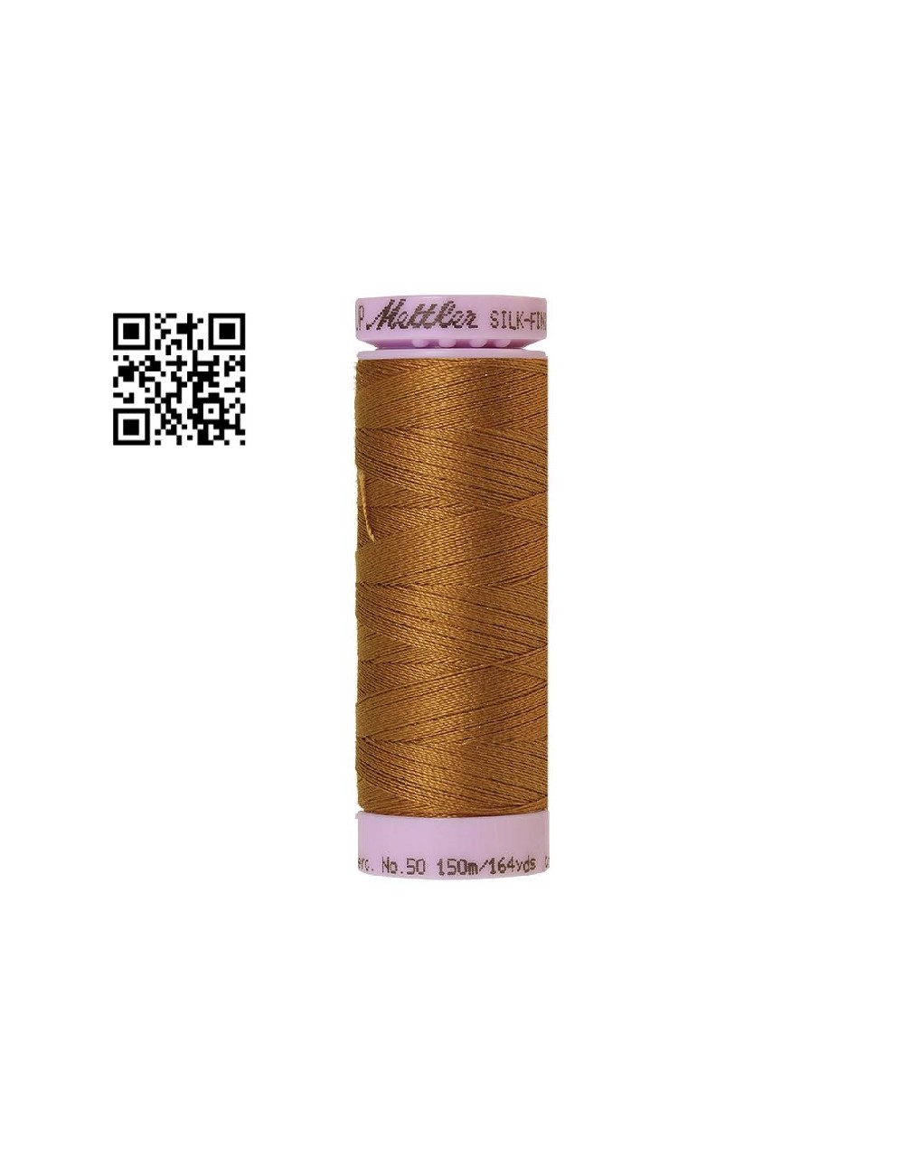 Hilo de algodón Silk Finish nº50 - Grupo Amann Mettler. Disponible en caja de 5 carretes de 150mts - Ref. 9105