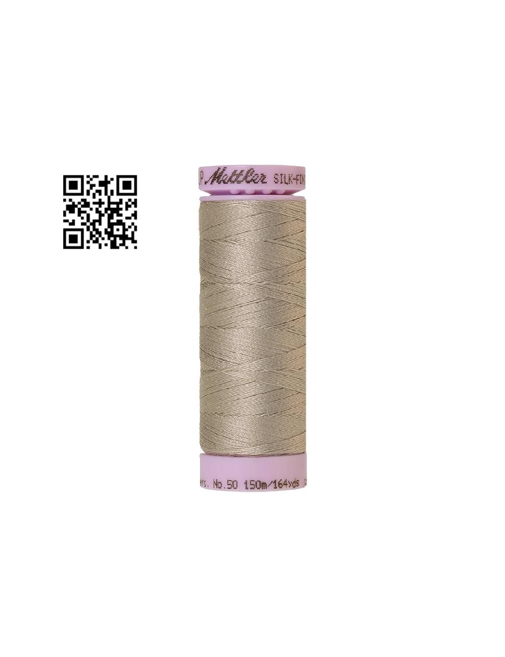 Hilo de algodón Silk Finish nº50 - Grupo Amann Mettler. Disponible en caja de 5 carretes de 150mts - Ref. 9105