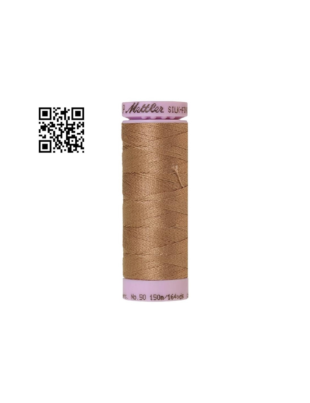Hilo de algodón Silk Finish nº50 - Grupo Amann Mettler. Disponible en caja de 5 carretes de 150mts - Ref. 9105