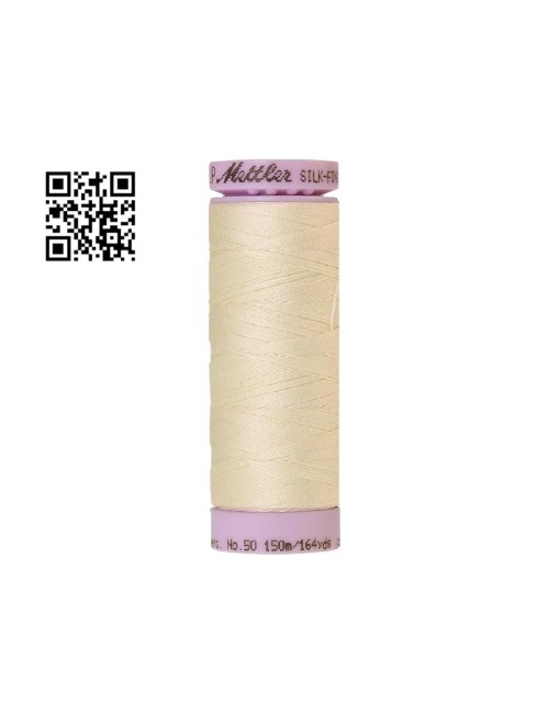 Hilo de algodón Silk Finish nº50 - Grupo Amann Mettler. Disponible en caja de 5 carretes de 150mts - Ref. 9105